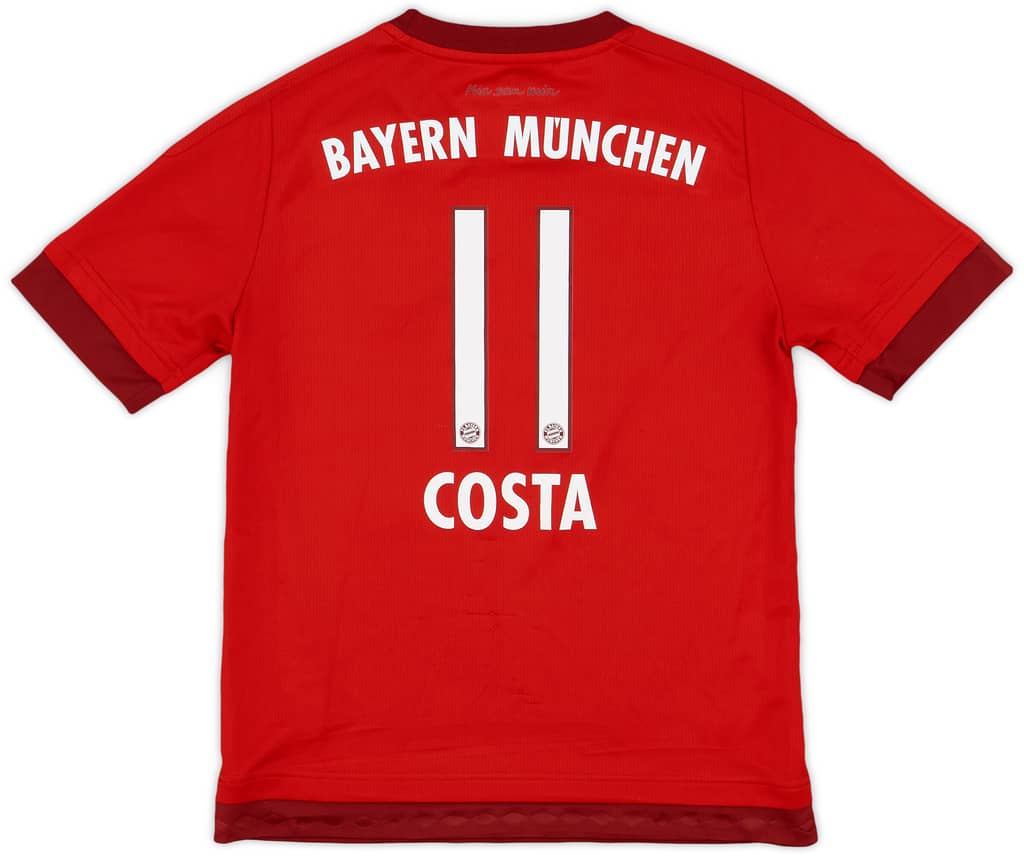 2015-16 Bayern Munich Home Shirt Costa #11 - 6/10 - (L.Boys)
