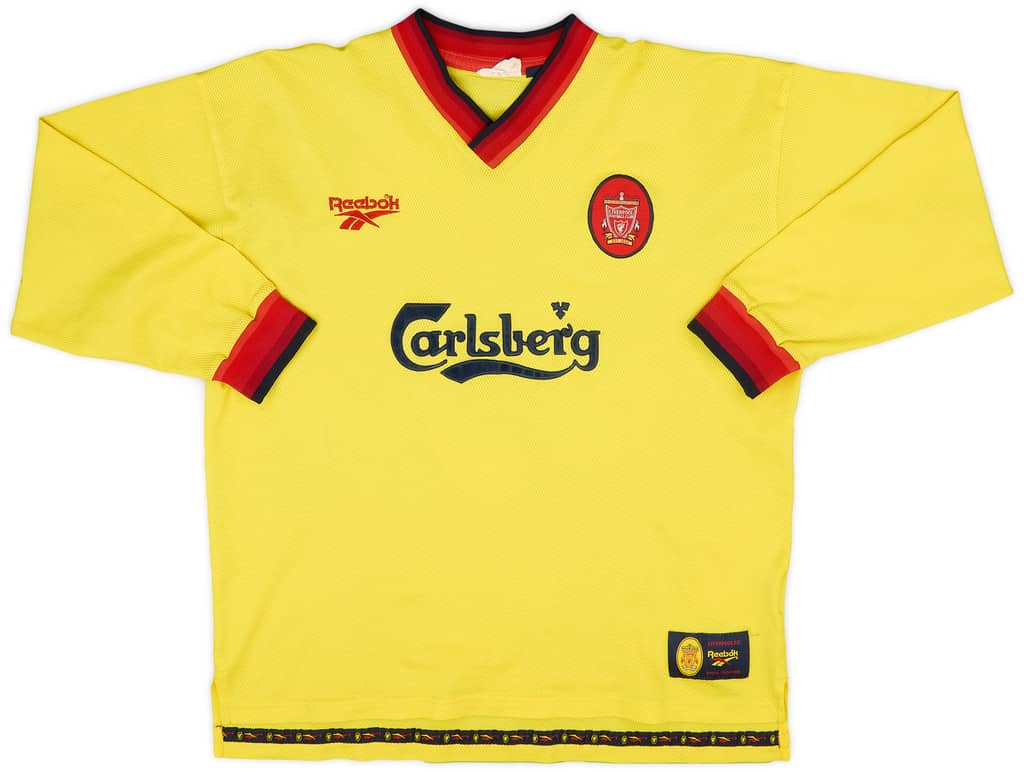 1997-99 Liverpool Away L/S Shirt Fowler #9 - 7/10 - (XL)