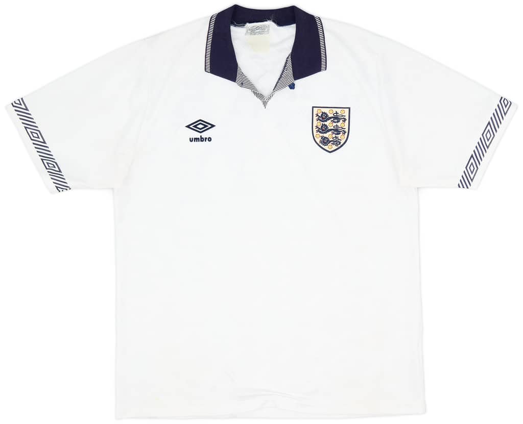 1990-92 England Home Shirt - 9/10 - (M)