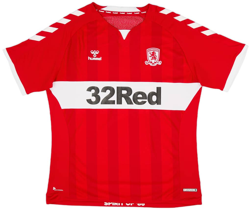 2018-19 Middlesbrough Home Shirt - 9/10 - (XXL)