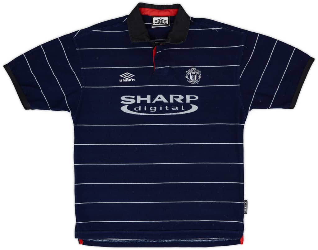 1999-00 Manchester United Away Shirt - 8/10 - (XL.Boys)
