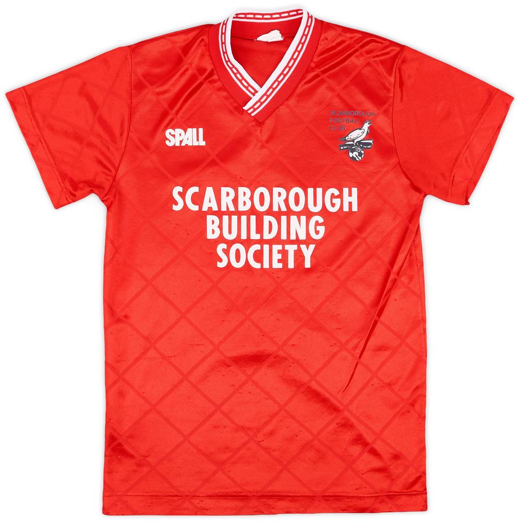 1989-90 Scarborough FC Home Shirt - 9/10 - (Y)