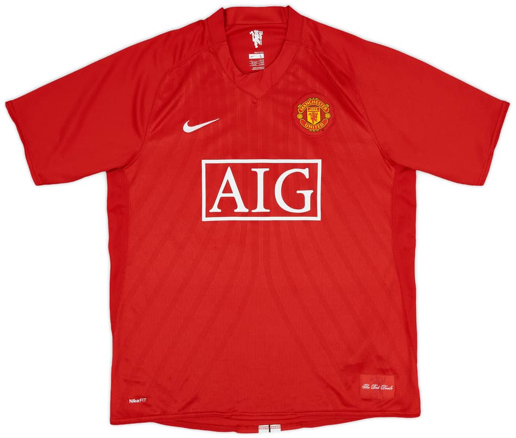 2007-09 Manchester United Home Shirt Carrick #16 - 5/10 - (L)
