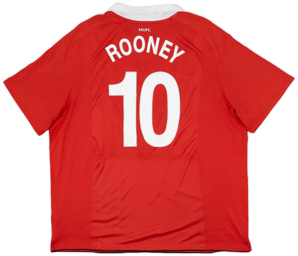 2010-11 Manchester United Home Shirt Rooney #10 - 7/10 - (3XL)