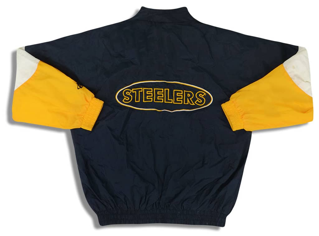 1990s Pittsburgh Steelers Logo Athletic Full-Zip Windbreaker Jacket Y