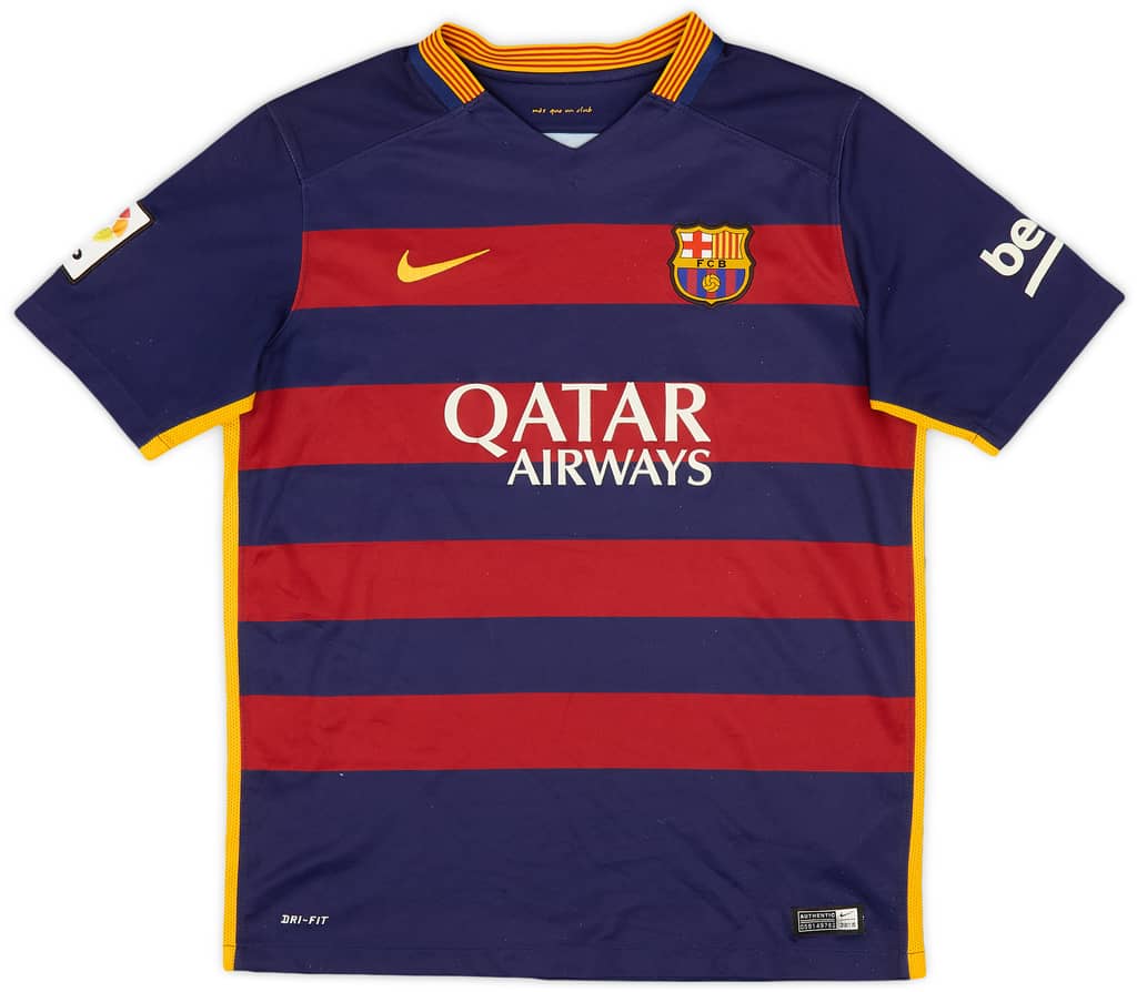 2015-16 Barcelona Home Shirt - 7/10 - (XL.Boys)