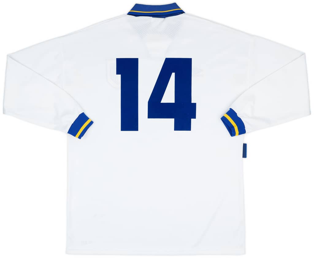 1993-95 Parma Match Issue Home L/S Shirt #14