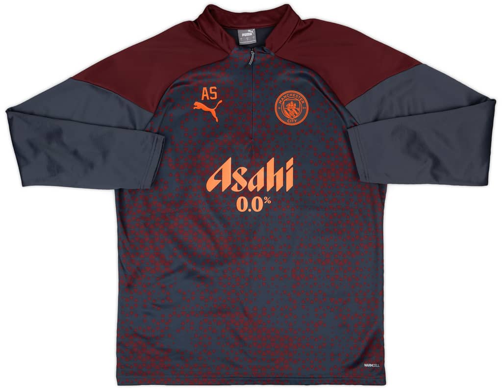 2023-24 Manchester City Staff Issue 1/4 Zip Training Fleece Top # - 3/10 - (L)