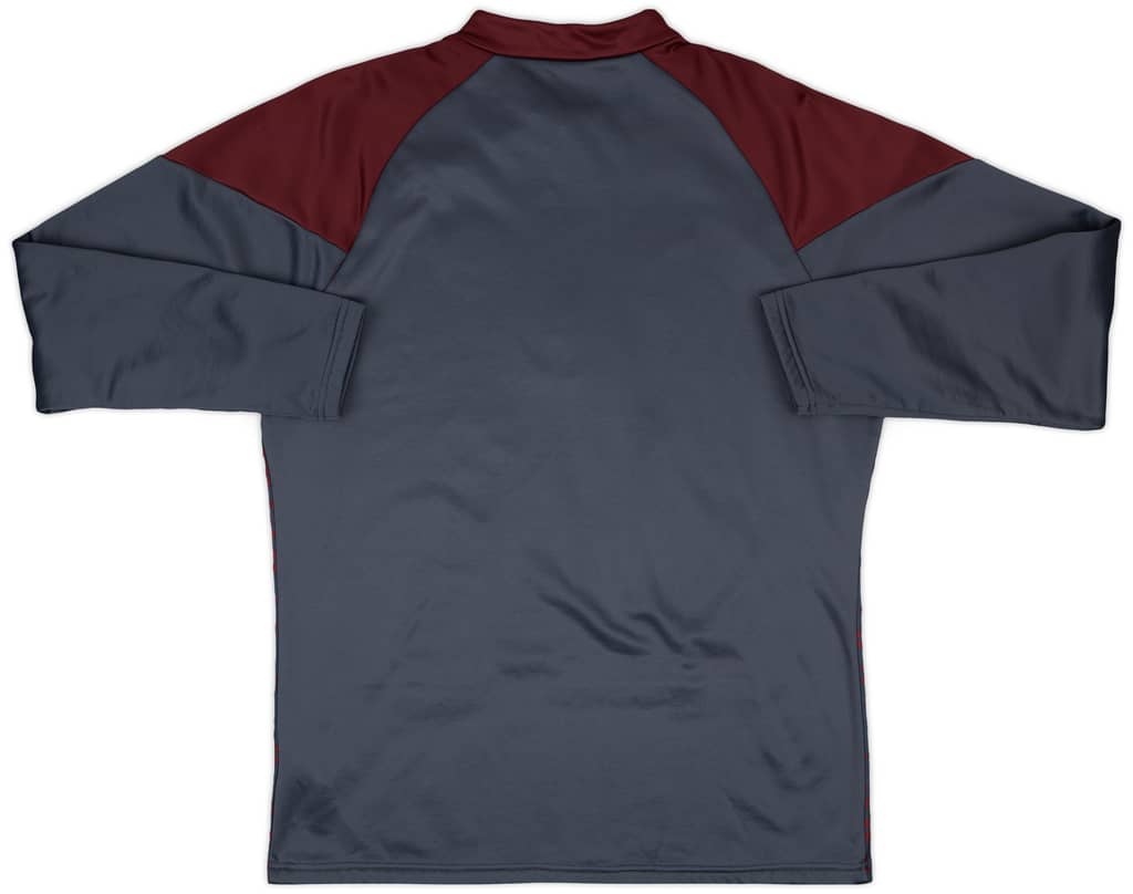 2023-24 Manchester City Staff Issue 1/4 Zip Training Fleece Top # - 3/10 - (L)