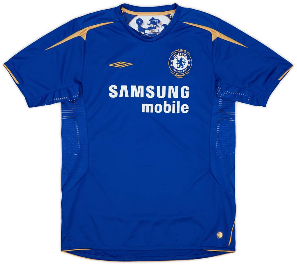 2005-06 Chelsea Centenary Home Shirt - 8/10 - (XL.Boys)