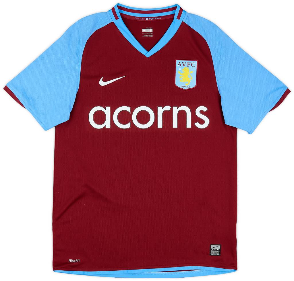 2008-09 Aston Villa Home Shirt Petrov #19 - 7/10 - (S)
