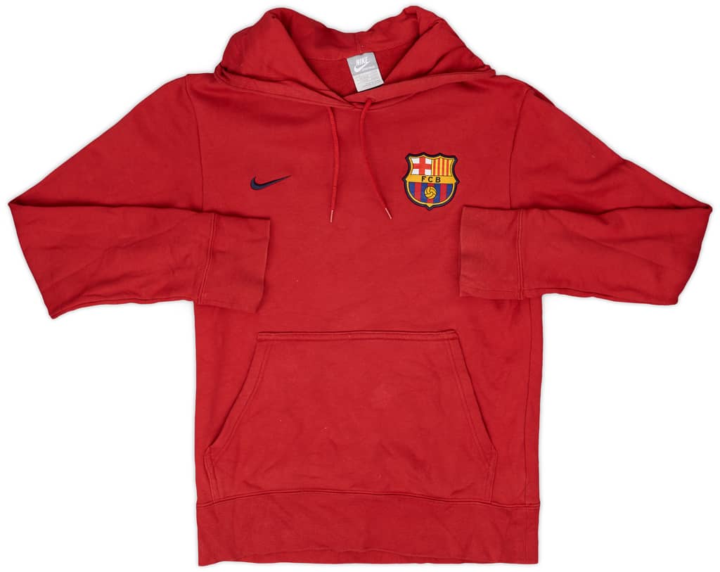 2009-10 Barcelona Nike Hooded Sweat Top - 9/10 - (S)