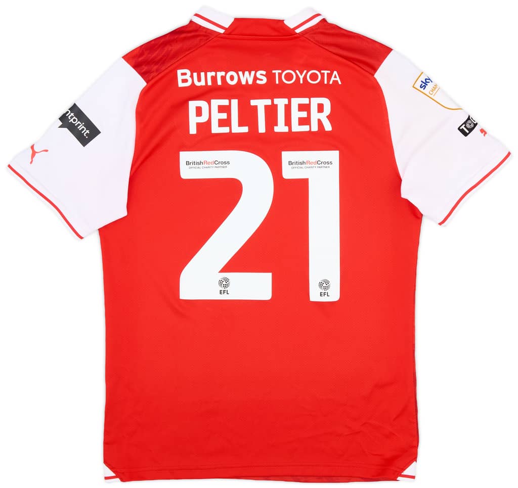 2023-24 Rotherham Match Issue Home Shirt Peltier #21