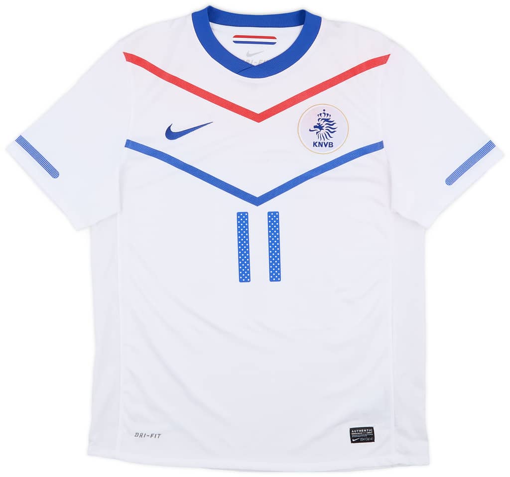 2010-11 Netherlands Away Shirt Robben #11 - 5/10 - (M)