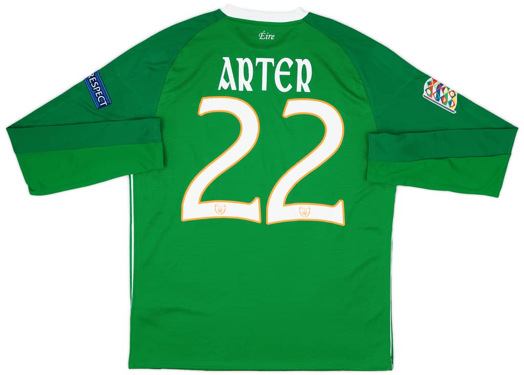 2018 Ireland Match Issue Nations League Home L/S Shirt Arter #22 (v Denmark)