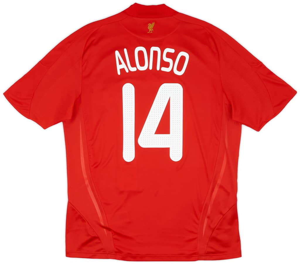 2008-09 Liverpool Home Shirt Alonso #14