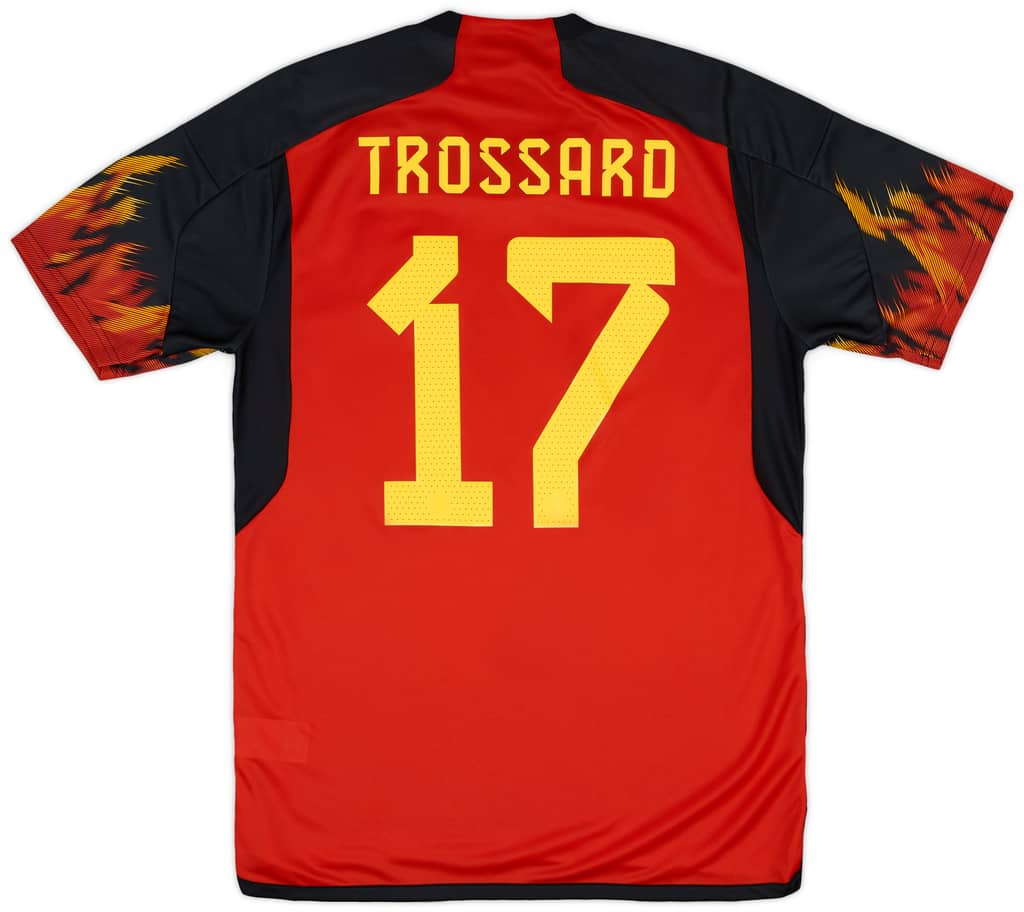 2022-23 Belgium Home Shirt Trossard #17