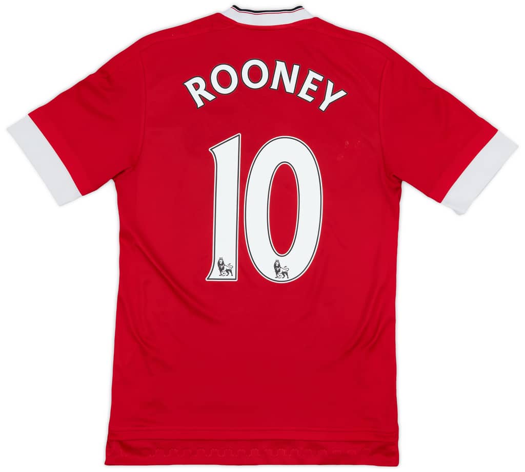 2015-16 Manchester United Home Shirt Rooney #10 - 6/10 - (XS)
