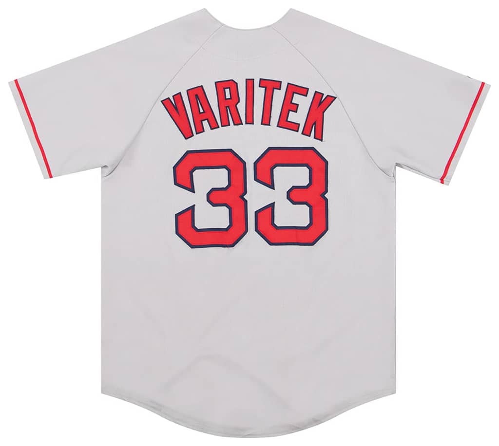 2005-08 Boston Red Sox Varitek #33 Majestic Jersey (Away) L