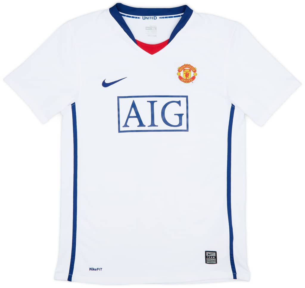 2008-10 Manchester United Away Shirt - 8/10 - (XL.Boys)