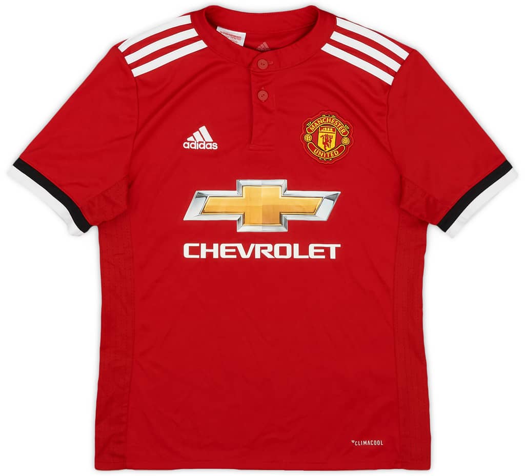 2017-18 Manchester United Home Shirt - 10/10 - (M.Boys)