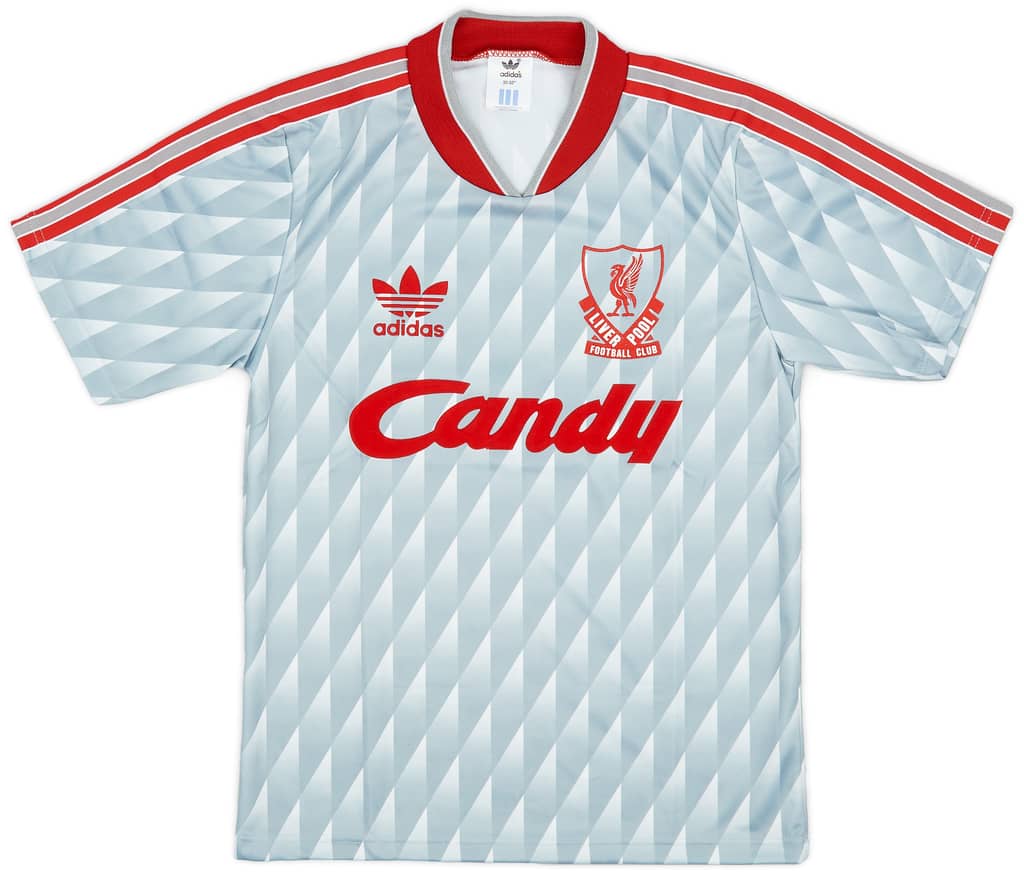 1989-91 Liverpool Away Shirt - 9/10 - (M.Boys)