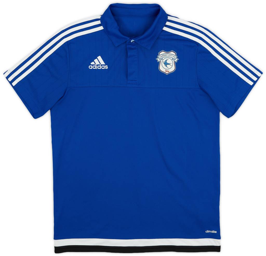2015-16 Cardiff adidas Polo Shirt - 8/10 - (M)