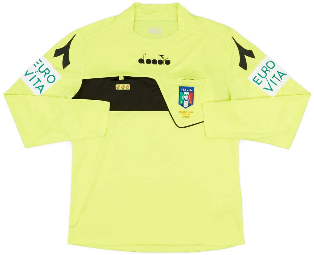 2018-19 Italy Diadora Referee L/S Shirt - 9/10 - (M)