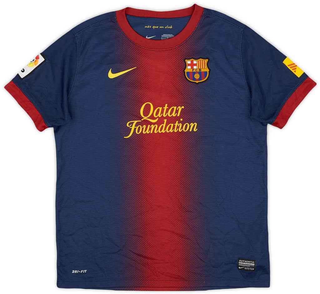 2012-13 Barcelona Home Shirt - 8/10 - (L.Boys)