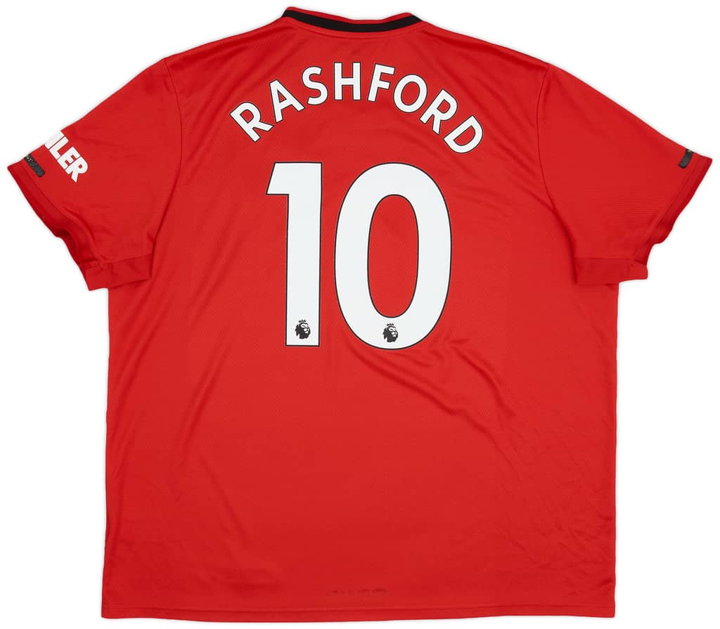 2019-20 Manchester United Home Shirt Rashford #10 - 7/10 - (XXL)