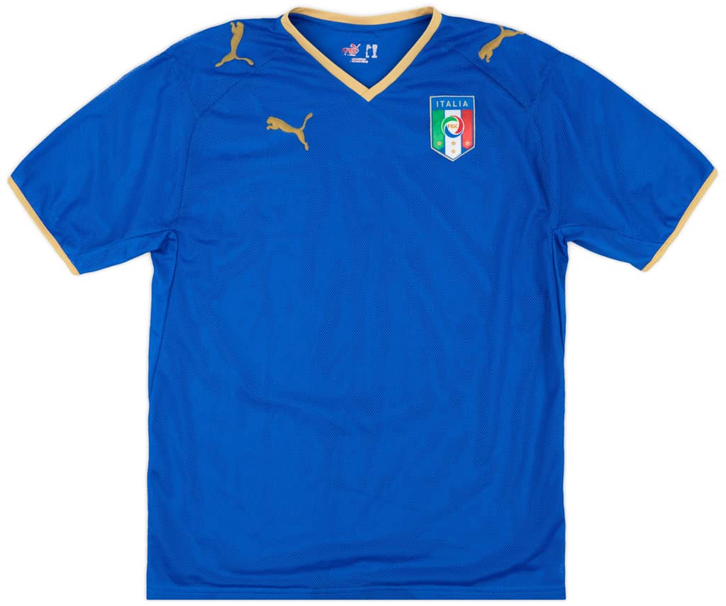 2007-08 Italy Home Shirt - 9/10 - (XL.Boys)