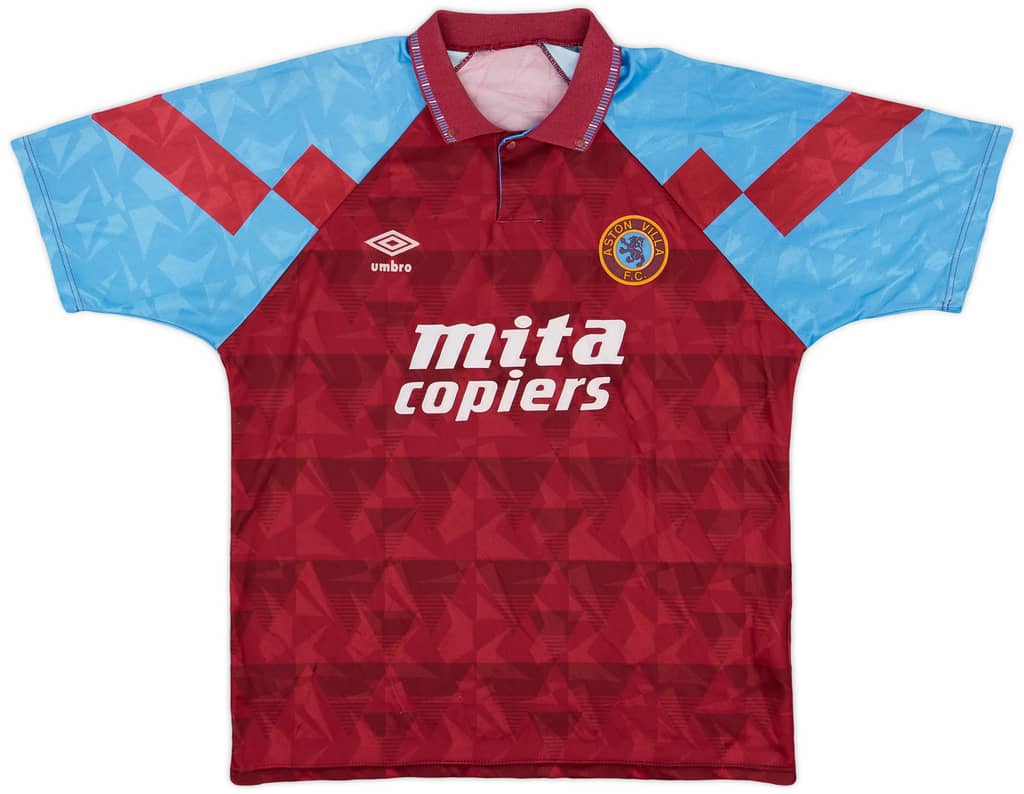 1990-92 Aston Villa Home Shirt - 8/10 - (L)