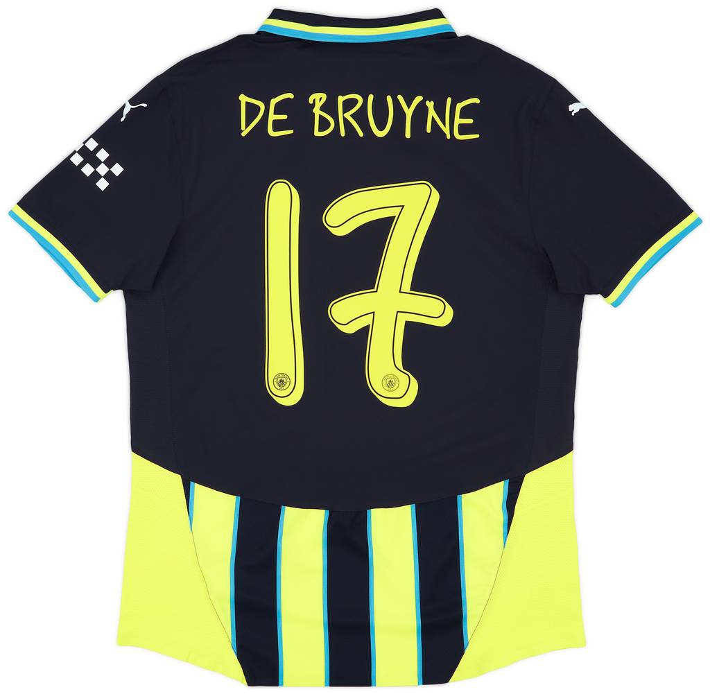2024-25 Manchester City Authentic Away Shirt De Bruyne #17