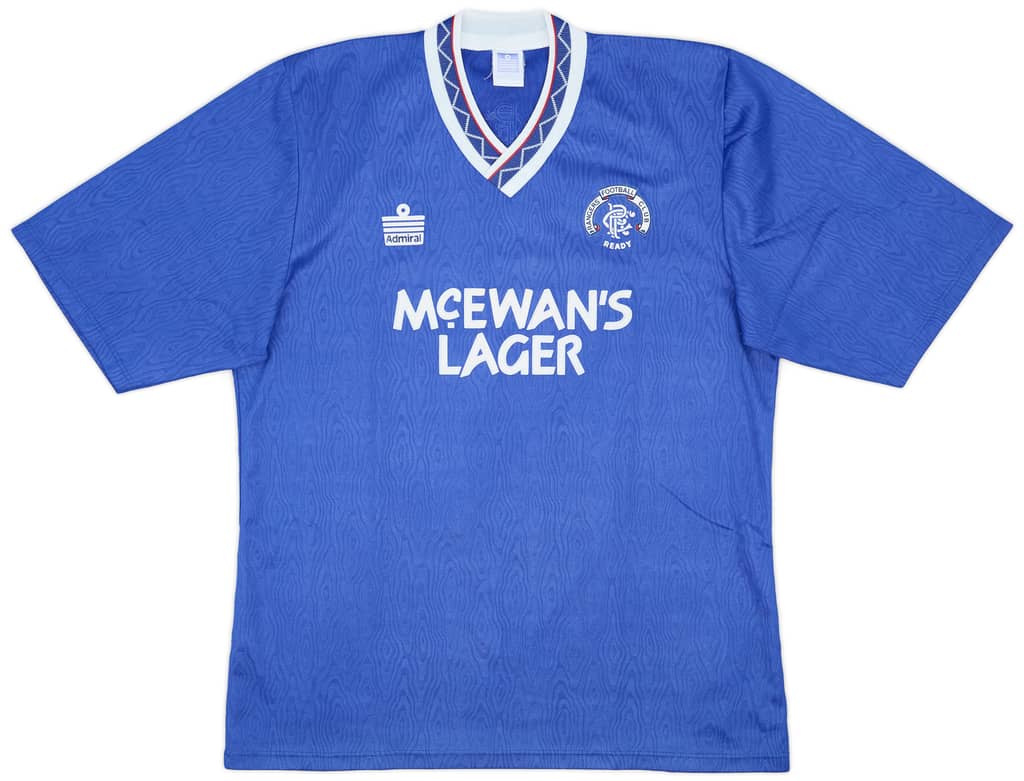 1990-92 Rangers Home Shirt - 8/10 - (L)