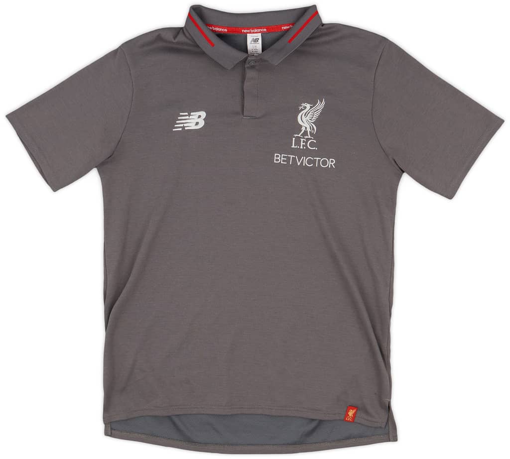 2018-19 Liverpool New Balance Polo Shirt - 8/10 - (S)