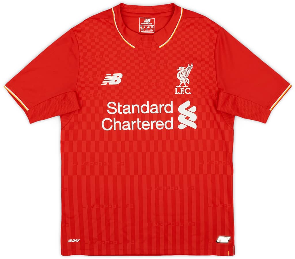2015-16 Liverpool Home Shirt - 9/10 - (M.Boys)