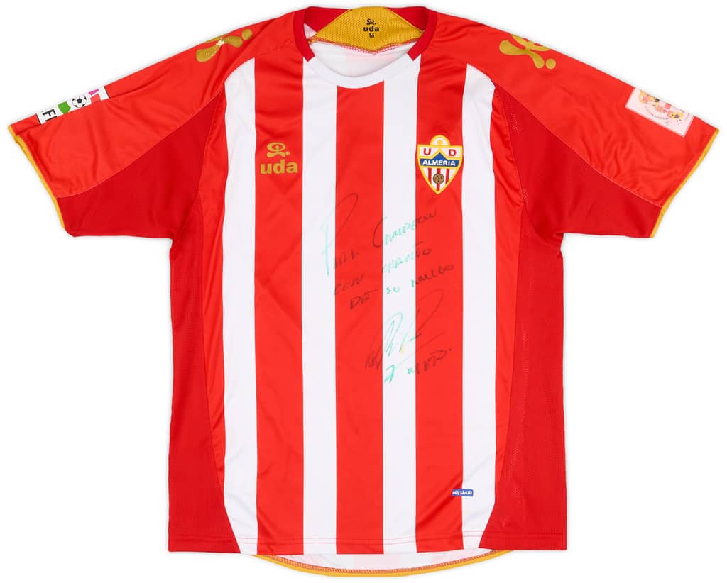 2009-10 Almeria Match Issue Home Shirt Nieto #7