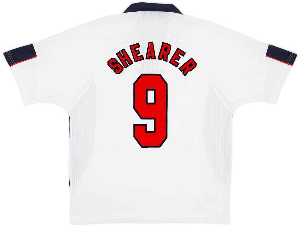 1997-99 England Home Shirt Shearer #9 - 7/10 - (XXL)