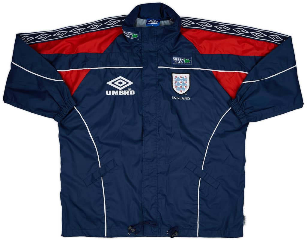 1995-97 England Umbro Hooded Rain Jacket - 9/10 - (XL)