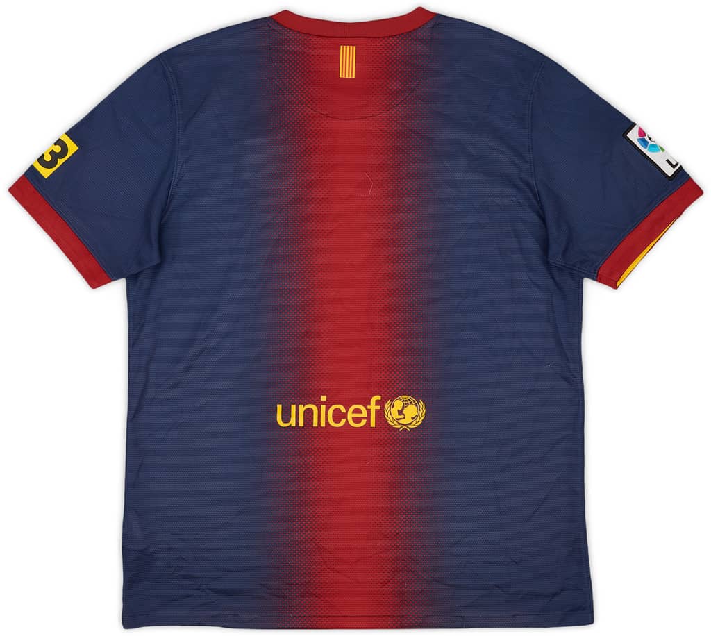 2012-13 Barcelona Home Shirt - 7/10 - (XL.Boys)