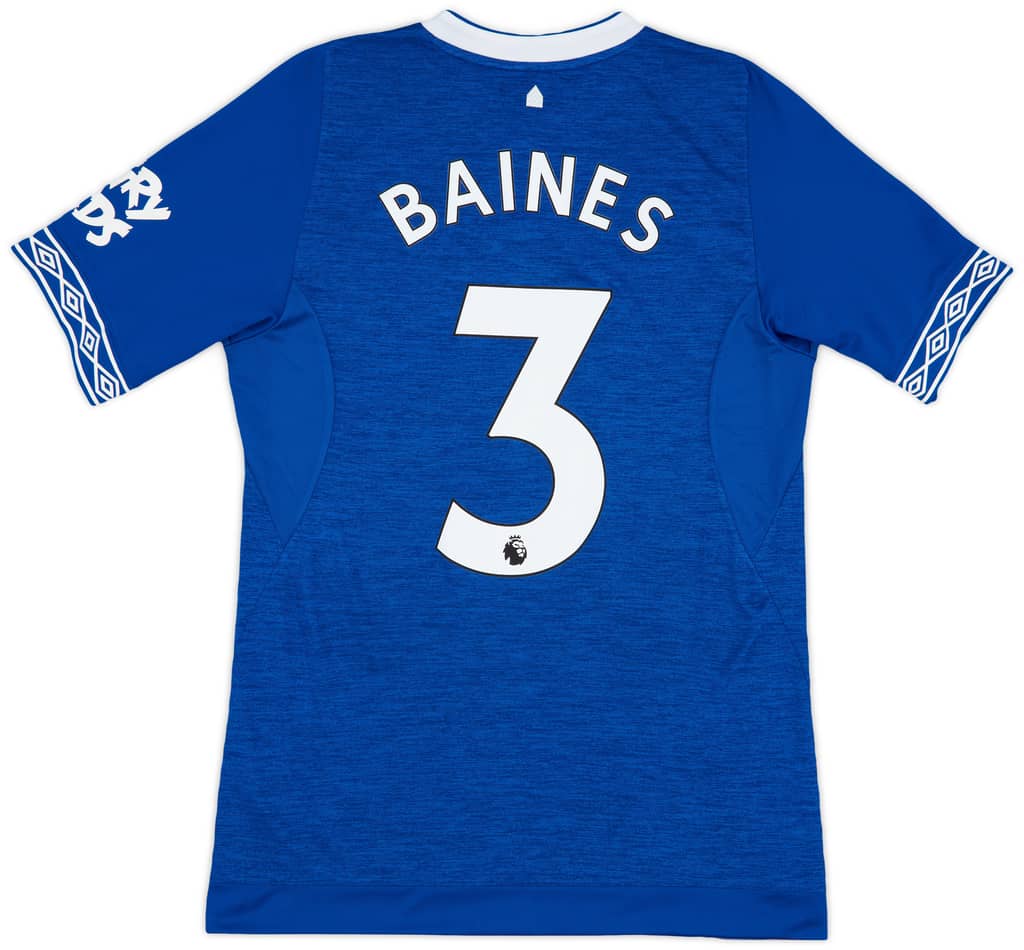 2018-19 Everton Home Shirt Baines #3 - 10/10 - (S)