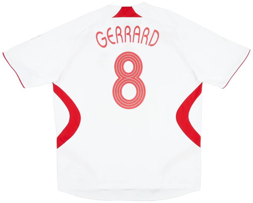 2007-08 Liverpool Away Shirt Gerrard #8 - 6/10 - (XXL)