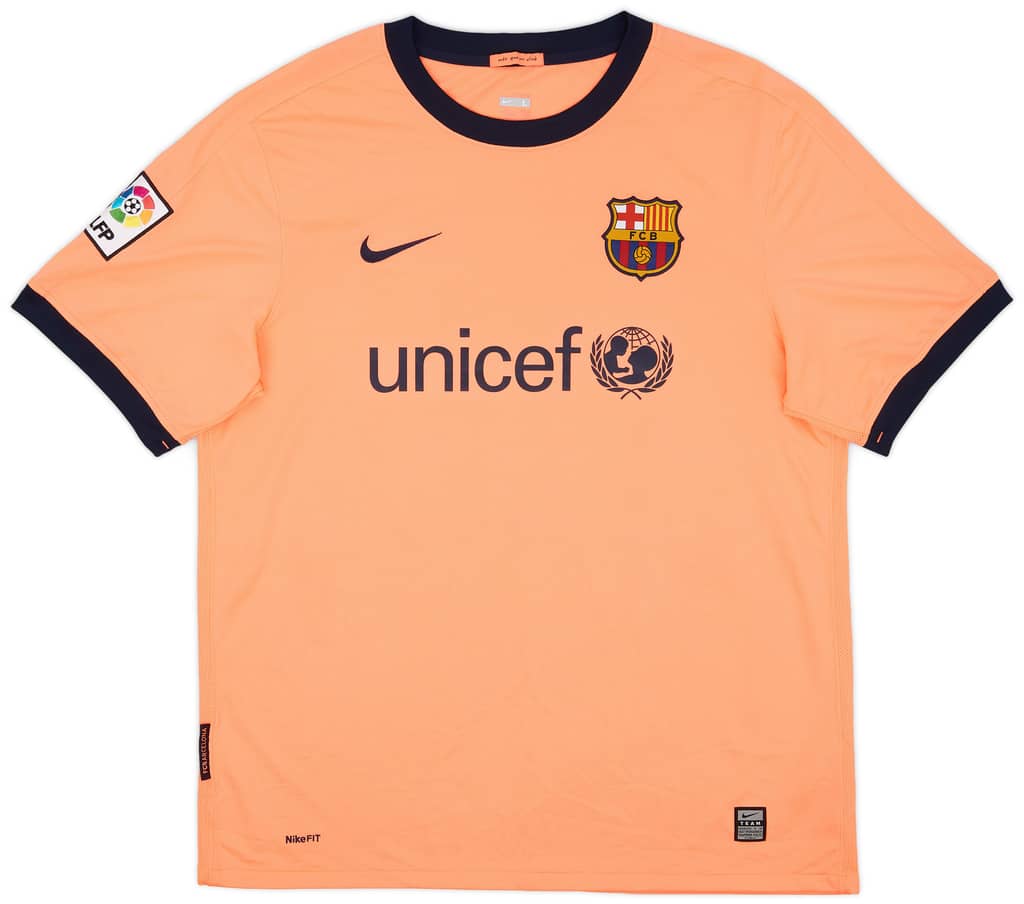 2009-10 Barcelona Away Shirt Messi #10