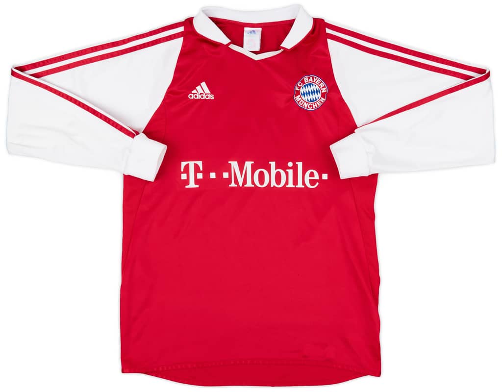 2003-04 Bayern Munich Home L/S Shirt Ballack #13 - 7/10 - (S)