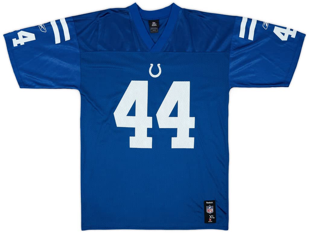 2008-11 Indianapolis Colts Clark #44 Reebok Replica Home Jersey - 9/10 - (XL)