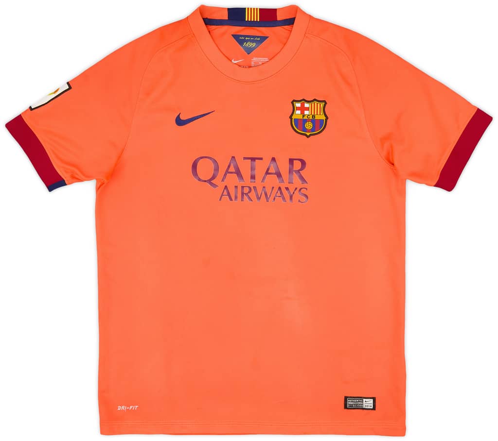 2014-15 Barcelona Away Shirt - 8/10 - (XL.Boys)