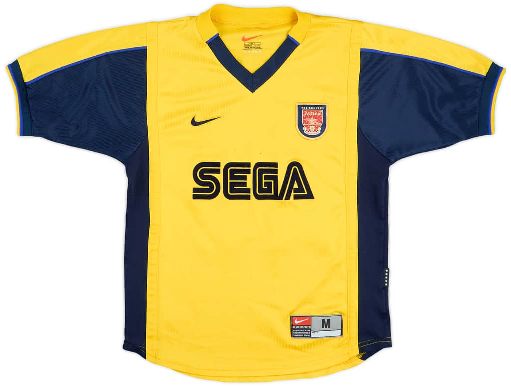 1999-01 Arsenal Away Shirt Kanu #25 - 7/10 - (M.Boys)