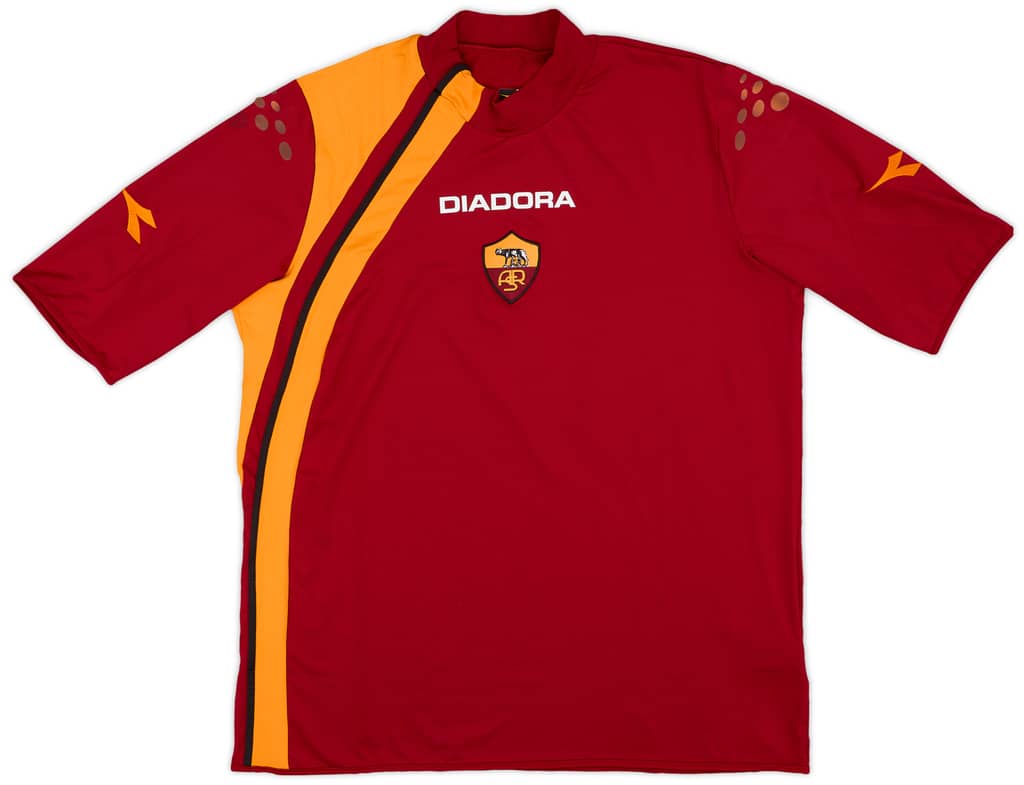 2005-06 Roma Home Shirt - 8/10 - (XL)