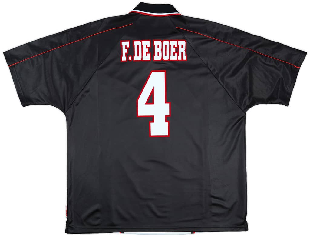 1998-99 Ajax Away Shirt F.De Boer #4 - 9/10 - (XXL)