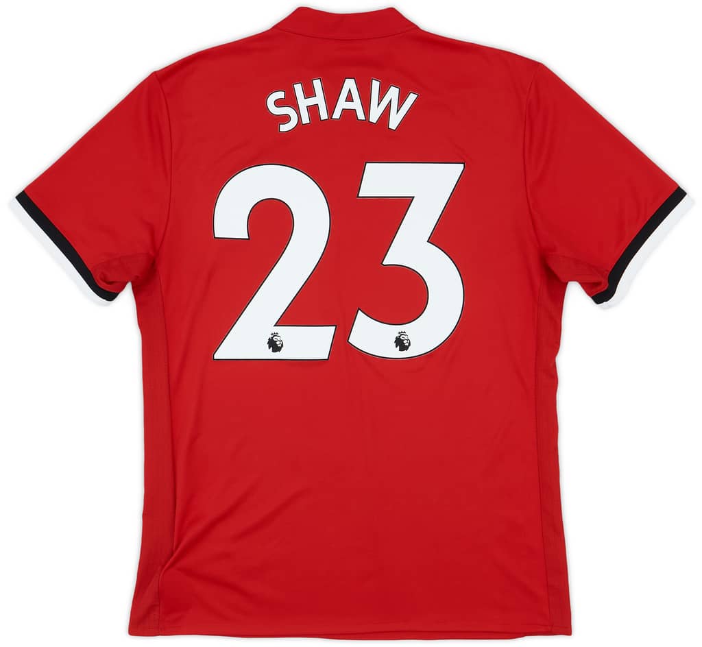 2017-18 Manchester United Home Shirt Shaw #23 - 9/10 - (M)